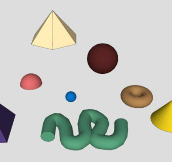 现代三维雕塑SU模型下载_sketchup草图大师SKP模型