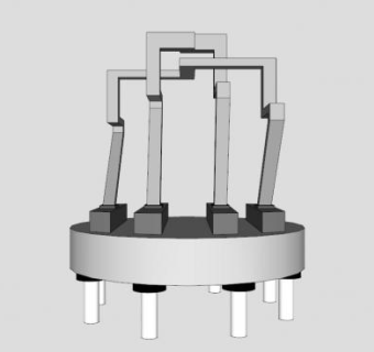 扭曲金属雕塑SU模型下载_sketchup草图大师SKP模型