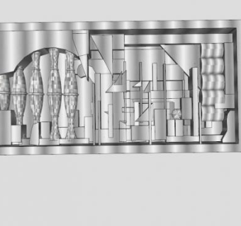 尼维尔森雕塑SU模型下载_sketchup草图大师SKP模型