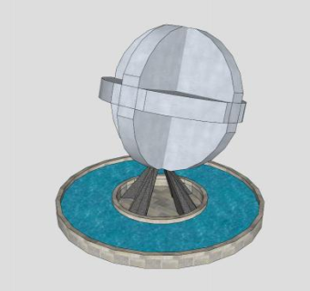 景观园林雕塑SU模型下载_sketchup草图大师SKP模型