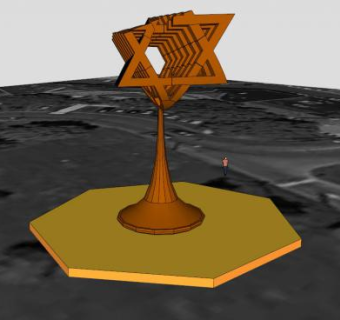 烛台变形雕塑SU模型下载_sketchup草图大师SKP模型