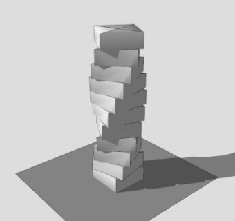 白色石膏类雕塑SU模型下载_sketchup草图大师SKP模型