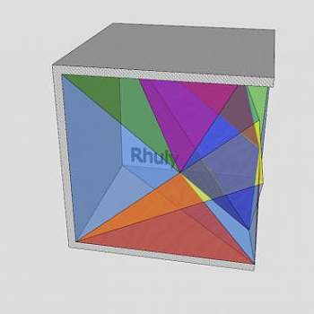 现代立体艺术雕塑SU模型下载_sketchup草图大师SKP模型