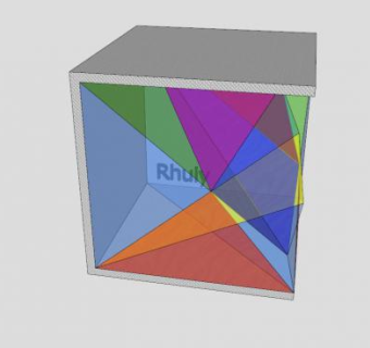 现代立体艺术雕塑SU模型下载_sketchup草图大师SKP模型