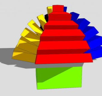 酷艺术雕塑SU模型下载_sketchup草图大师SKP模型
