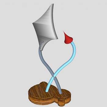 抽象艺术雕塑SU模型下载_sketchup草图大师SKP模型