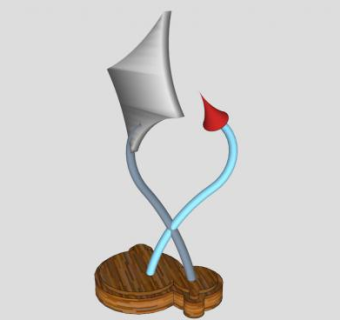 抽象艺术雕塑SU模型下载_sketchup草图大师SKP模型