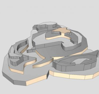建筑激励雕塑SU模型下载_sketchup草图大师SKP模型