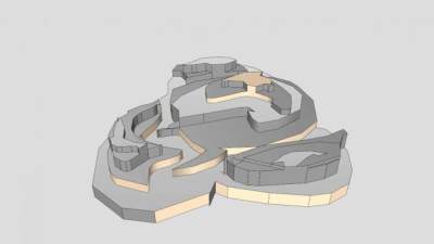 建筑激励雕塑SU模型下载_sketchup草图大师SKP模型