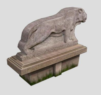 卢安克雕塑SU模型下载_sketchup草图大师SKP模型