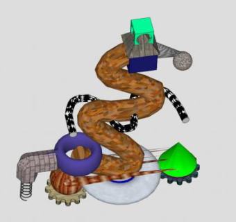 最新石雕雕塑SU模型下载_sketchup草图大师SKP模型