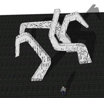 创意雕塑石雕SU模型下载_sketchup草图大师SKP模型