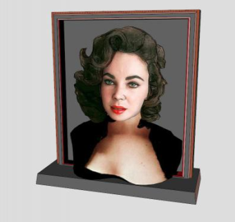 伊丽莎白人物雕像SU模型下载_sketchup草图大师SKP模型