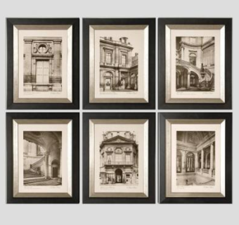 巴黎场景相框SU模型下载_sketchup草图大师SKP模型