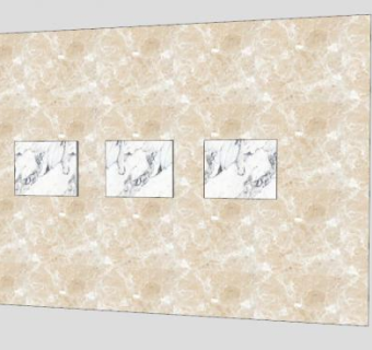 挂画墙装饰SU模型下载_sketchup草图大师SKP模型