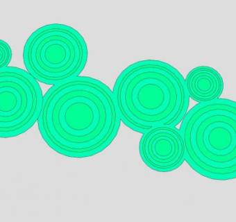 圆形墙装饰SU模型下载_sketchup草图大师SKP模型