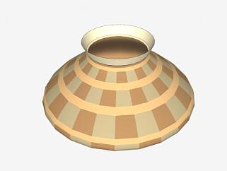 印第安人陶器SU模型下载_sketchup草图大师SKP模型