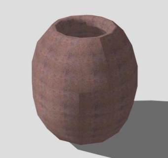 粘土器皿SU模型下载_sketchup草图大师SKP模型