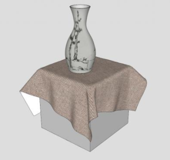 韩国陶瓷花瓶SU模型下载_sketchup草图大师SKP模型