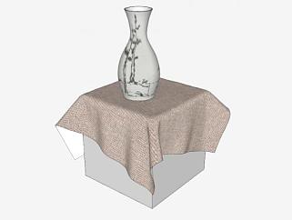 韩国陶瓷花瓶SU模型下载_sketchup草图大师SKP模型
