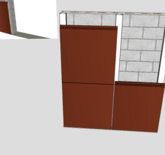 前面板背景墙SU模型下载_sketchup草图大师SKP模型