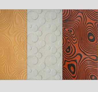 3D面板三色背景墙SU模型下载_sketchup草图大师SKP模型