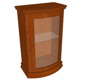 一个抽屉的斗柜SU模型下载_sketchup草图大师SKP模型