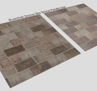 布切尔石天镶板线背景墙SU模型下载_sketchup草图大师SKP模型
