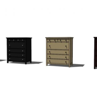 汉尼斯抽屉柜SU模型下载_sketchup草图大师SKP模型