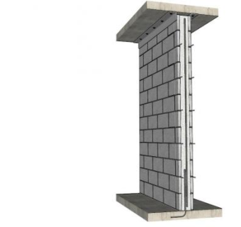 CMU隔断背景墙SU模型下载_sketchup草图大师SKP模型