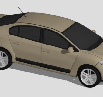 3款雷诺小汽车SU模型_su模型下载 草图大师模型_SKP模型