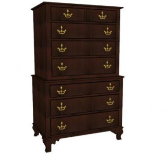 古色古香的斗柜SU模型下载_sketchup草图大师SKP模型