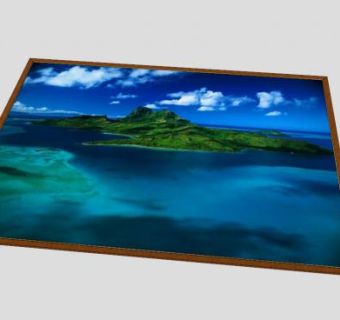 菲律宾岛木制画SU模型下载_sketchup草图大师SKP模型