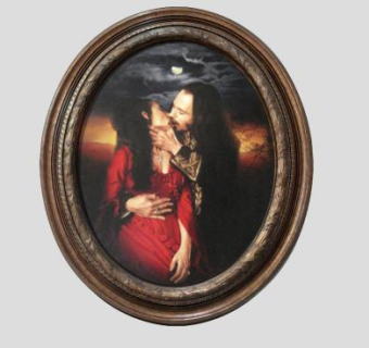 吸血鬼相框挂画SU模型下载_sketchup草图大师SKP模型