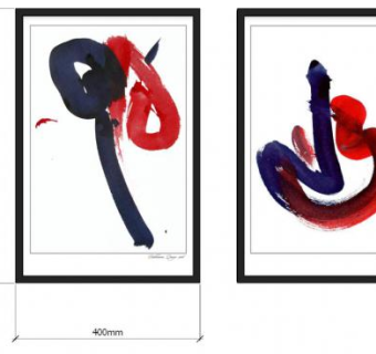 抽象绘画相框SU模型下载_sketchup草图大师SKP模型