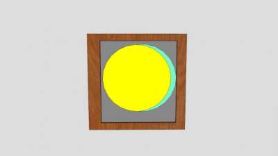 木制装饰画SU模型下载_sketchup草图大师SKP模型