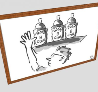 卡通动漫挂画SU模型下载_sketchup草图大师SKP模型