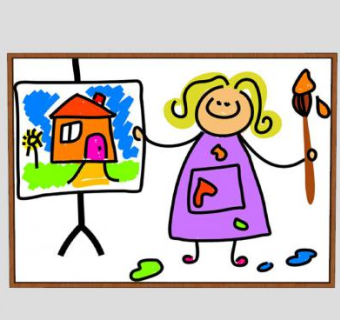 儿童绘画库克SU模型下载_sketchup草图大师SKP模型