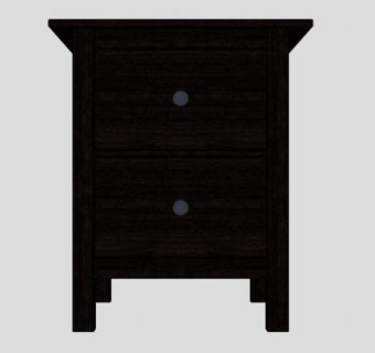 黑色咖啡色斗柜SU模型下载_sketchup草图大师SKP模型