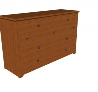 简单的现代梳妆台SU模型下载_sketchup草图大师SKP模型