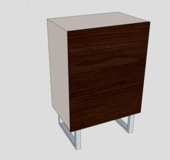 现代5抽屉柜SU模型下载_sketchup草图大师SKP模型