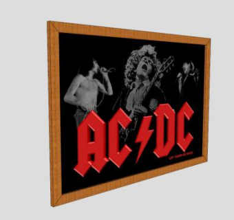 直流框架海报SU模型下载_sketchup草图大师SKP模型