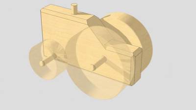 拖拉机儿童玩具SU模型下载_sketchup草图大师SKP模型