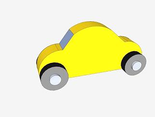 阿兹巴克斯汽车儿童玩具SU模型下载_sketchup草图大师SKP模型