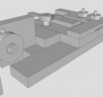 数字玩具轮踏面切割夹具SU模型下载_sketchup草图大师SKP模型