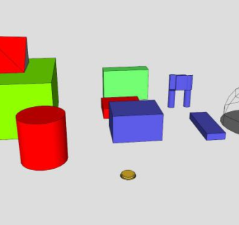 儿童积木玩具SU模型下载_sketchup草图大师SKP模型