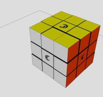 玩具魔方SU模型下载_sketchup草图大师SKP模型