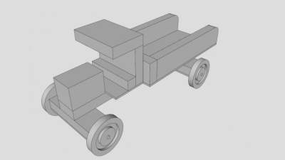 蔡尔兹倾斜卡车SU模型下载_sketchup草图大师SKP模型