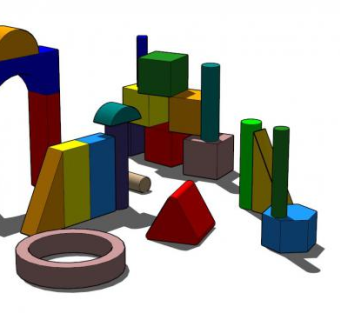 玩具立方体积木SU模型下载_sketchup草图大师SKP模型
