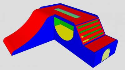 儿童滑梯玩具盒SU模型下载_sketchup草图大师SKP模型